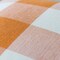 Fall Pack of 2 Decorative Classic Farmhouse Buffaloes Check Plaid Throw Pillow Covers Polyester Linen Soft Soild Orange Cushion Case for Halloween Sofa Bedroom Outdoor 18 x 18"